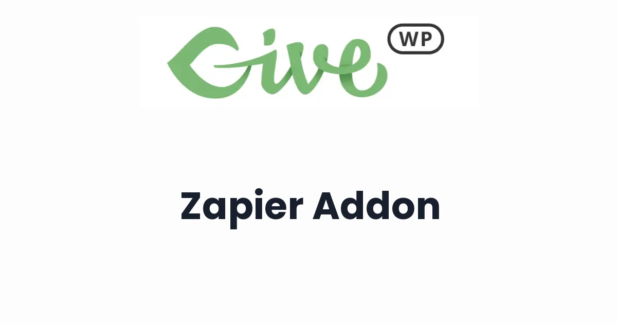 GiveWP Zapier Addon