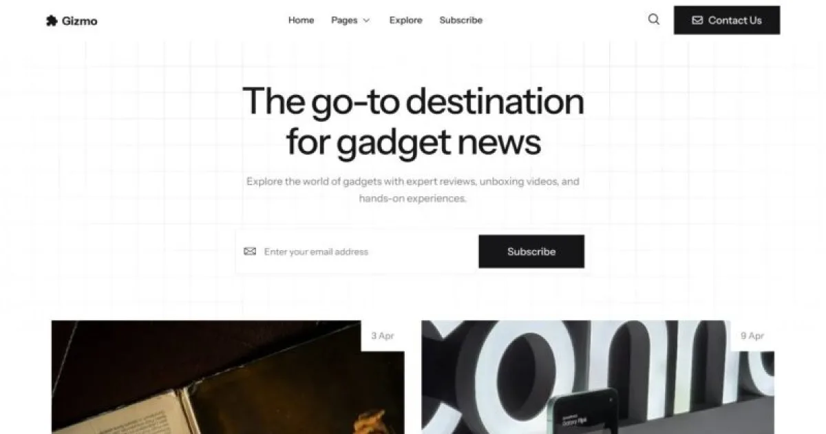 Gizmo – Gadget Review Blog & Magazine Elementor Template Kit