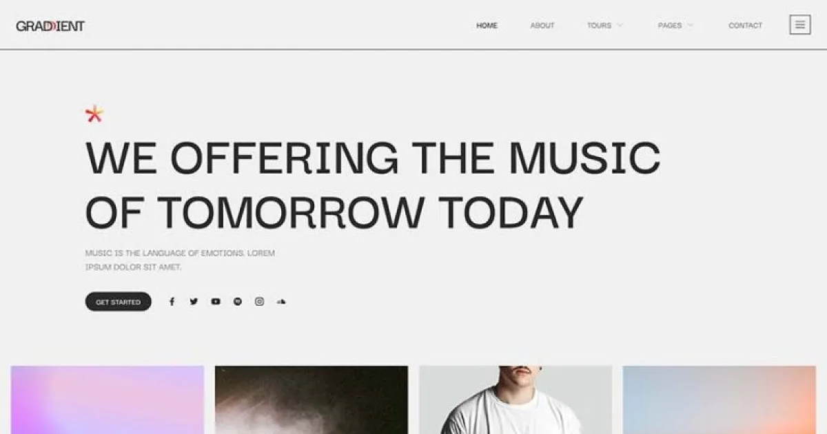 Graddient – Music Band & Musician Elementor Template Kit