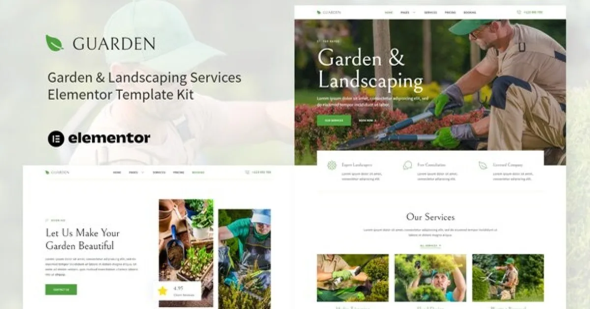Guarden – Garden & Landscaping Services Elementor Template Kit