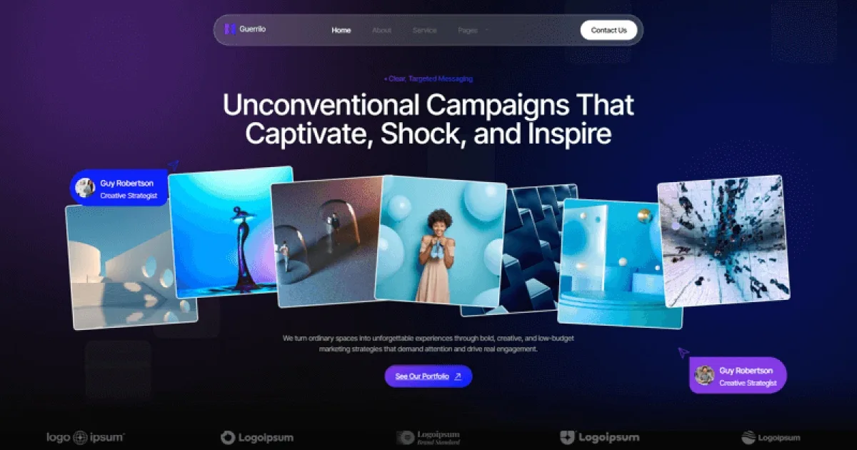Guerrilo – Guerrilla Marketing & Brand Activation Elementor Template Kit