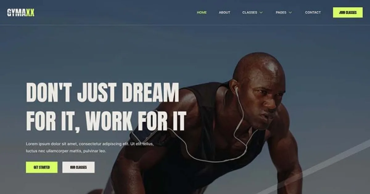 Gymaxx – Gym & Fitness Center Elementor Template Kit