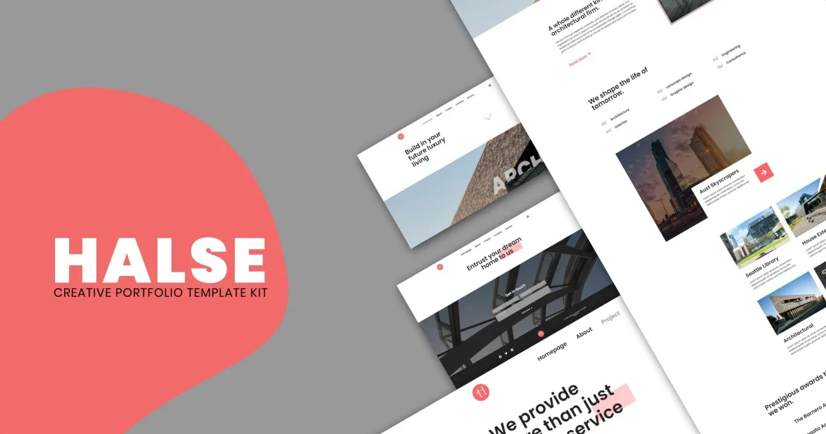 Halse – Architecture & Interior Design Elementor Template Kit