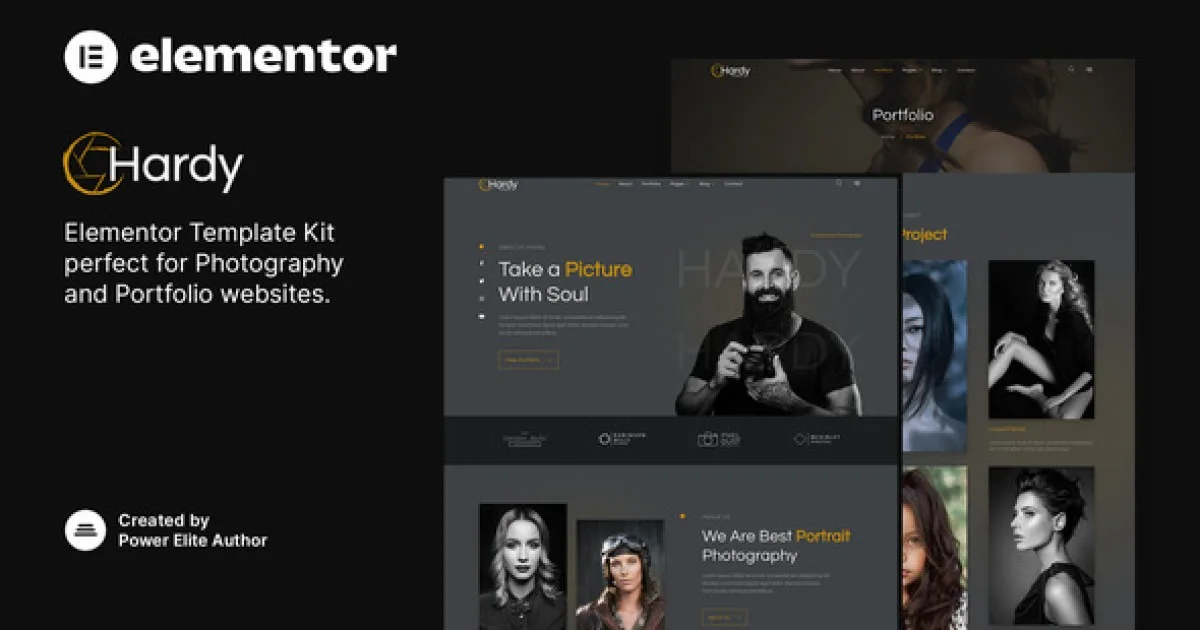 Hardy – Photography & Portfolio Elementor Template Kit