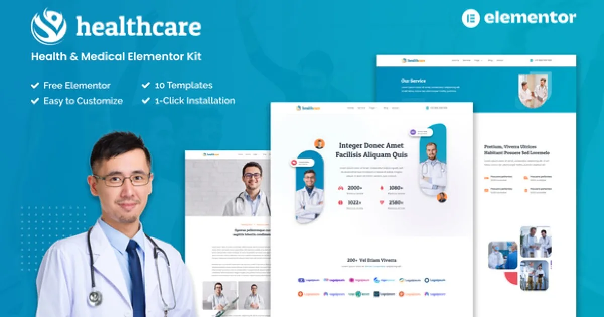 Healthcare – Health & Medical Elementor Template Kit