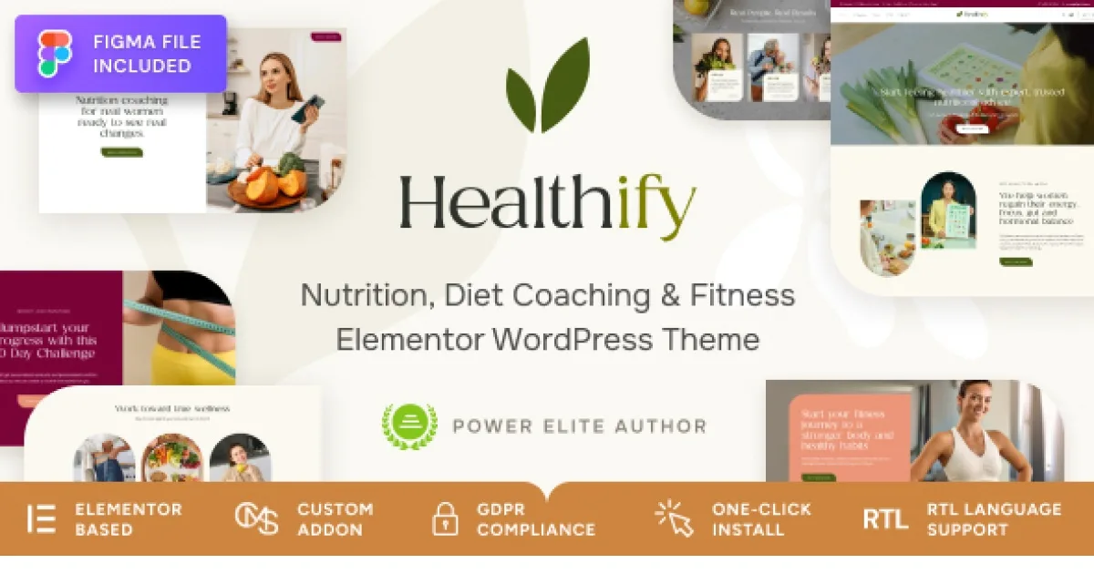 Healthify – Weight Loss Recipes, Fitness & Health Coaching WordPress Theme 