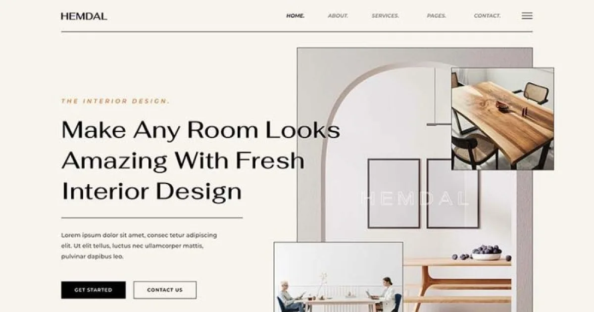 Hemdal – Interior Design & Architecture Elementor Template Kit