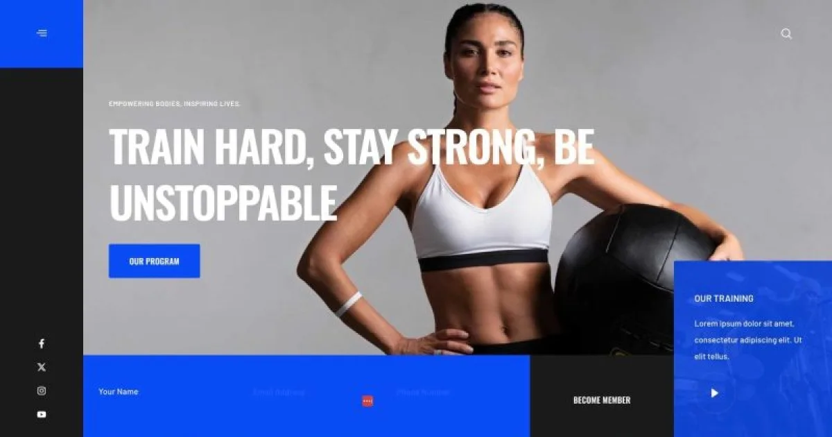Hercules – Fitness & Gym Elementor Template Kit