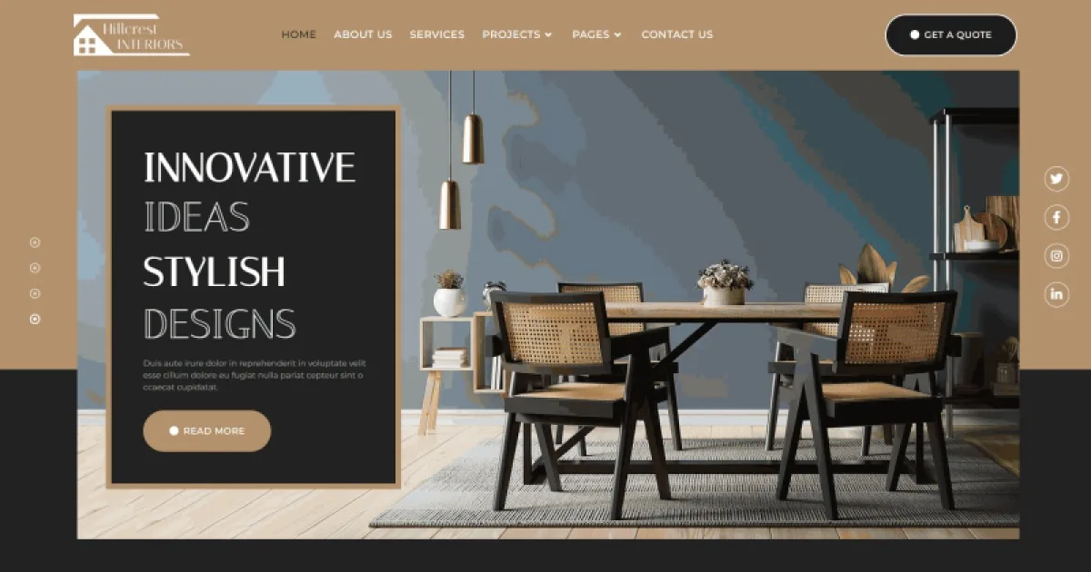 Hillcrest – Interior Design Elementor Template Kit