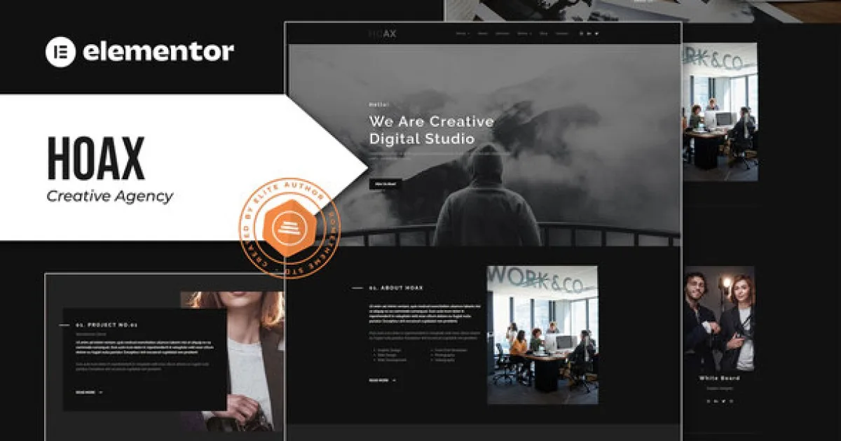 Hoax – Creative Agency Elementor Template Kit