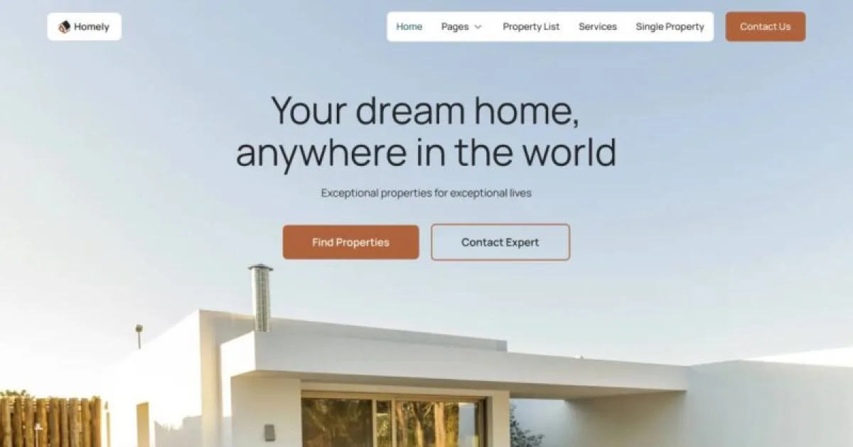 Homely – Real Estate & Property Listing Elementor Template Kit