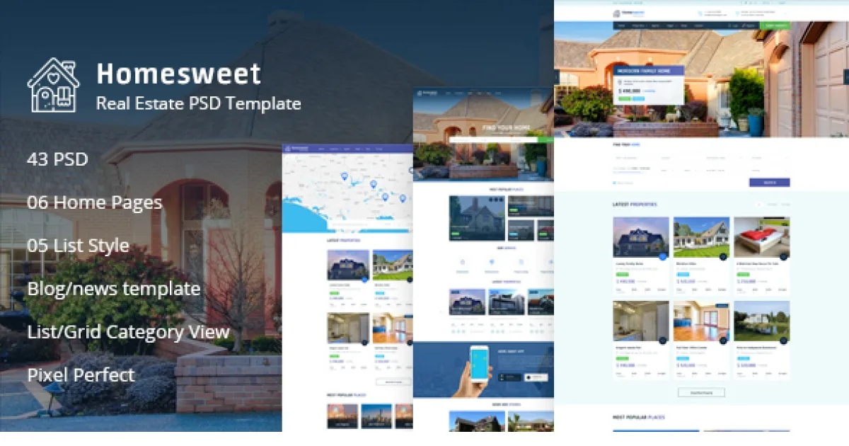 HomeSweet Real Estate WordPress Theme