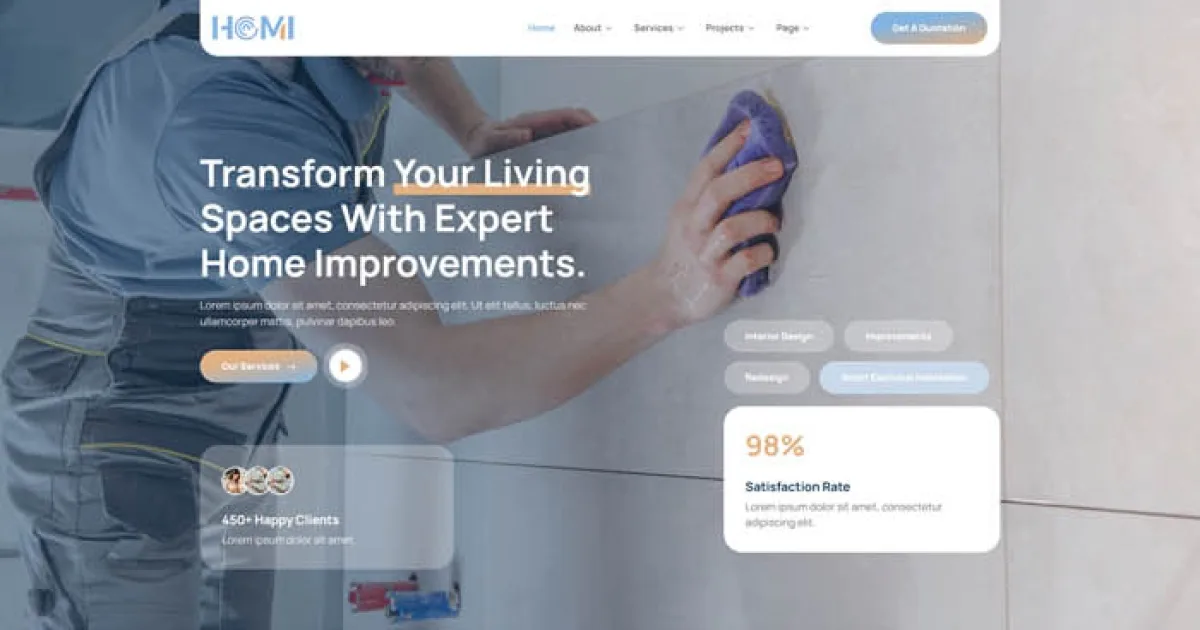 Homi – Home Improvement & Repair Services Elementor Template Kit