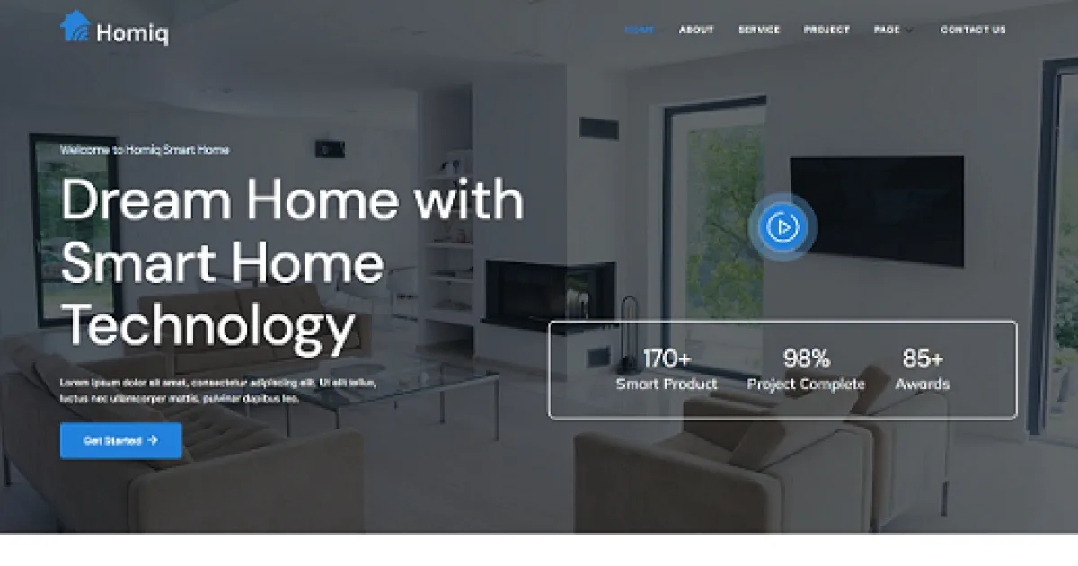Homiq – Smart Home Elementor Template Kit