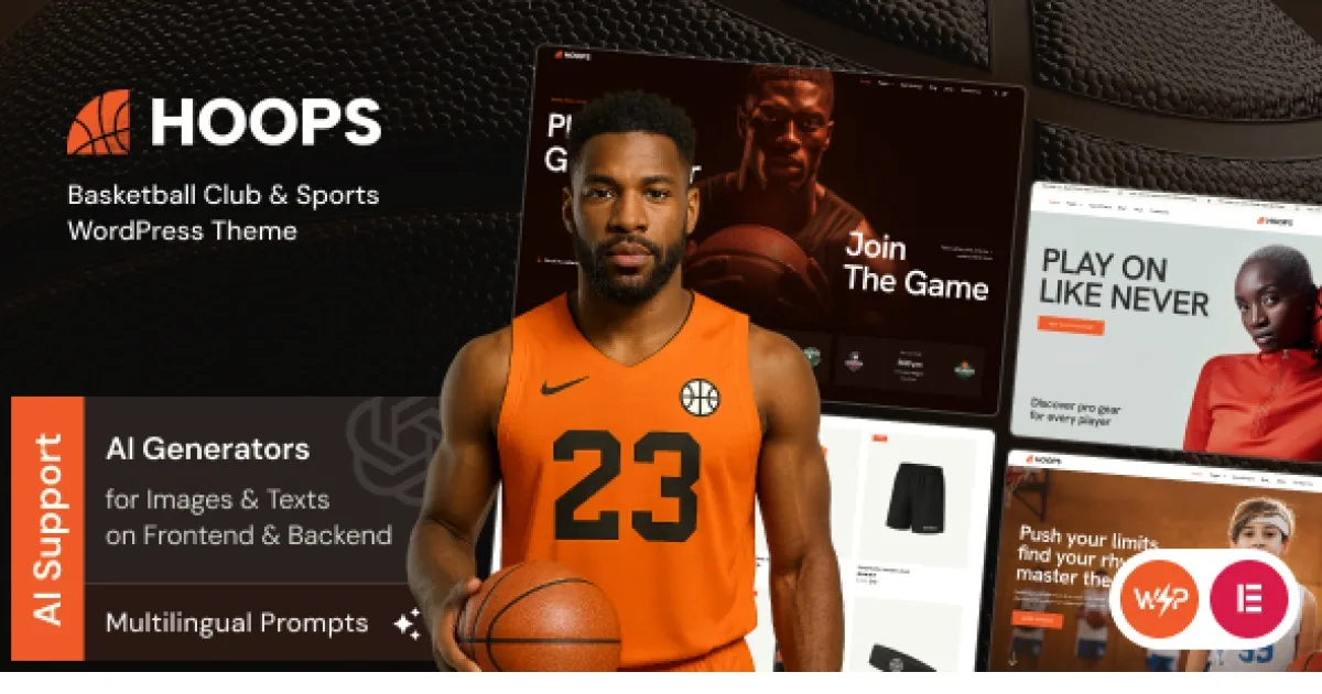 Hoops – Modern & Sporty Design WordPress Theme