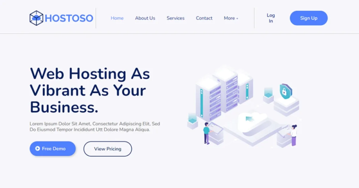 HOSTOSO – Hosting & Webhosting Service Template Kit