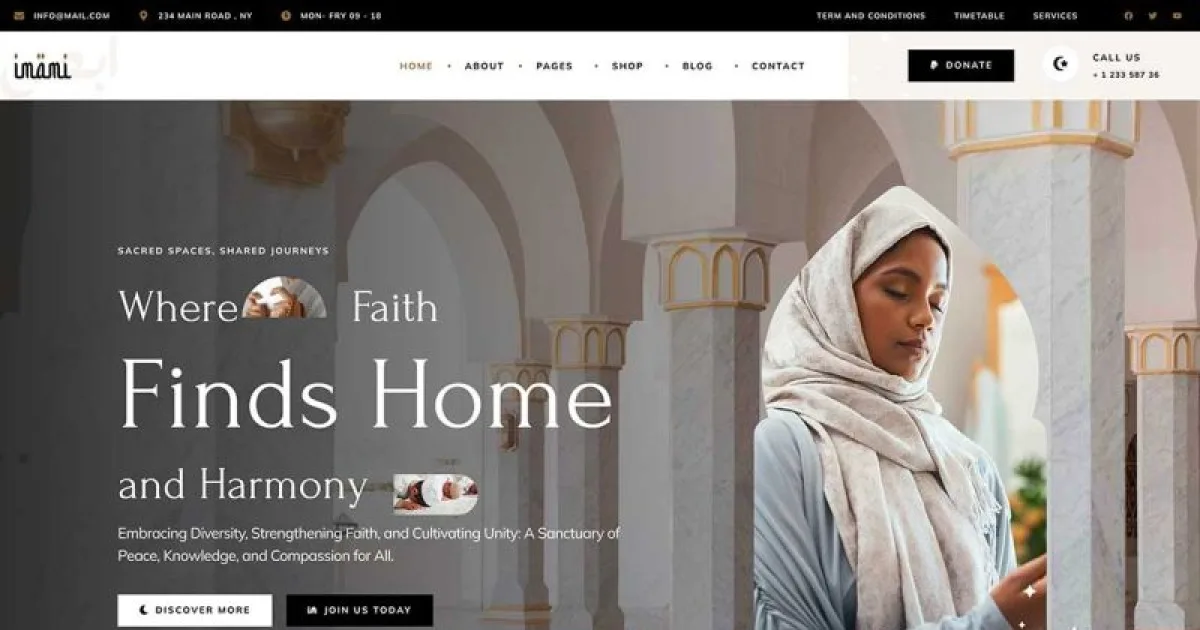 Imami – Islamic Center & Mosque Elementor Pro Template Kit