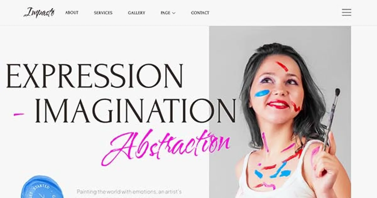 Impasto – Painter & Artist Elementor Template Kit