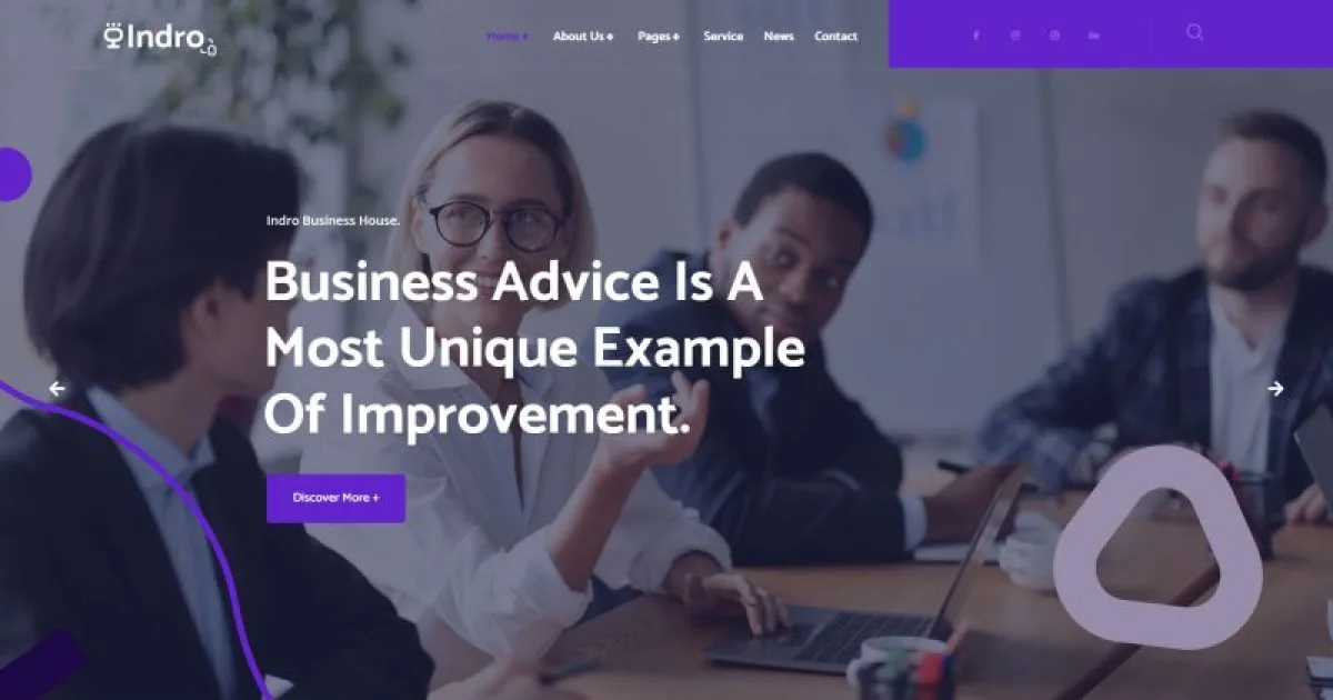 Indro – Business Consulting Elementor Template Kit