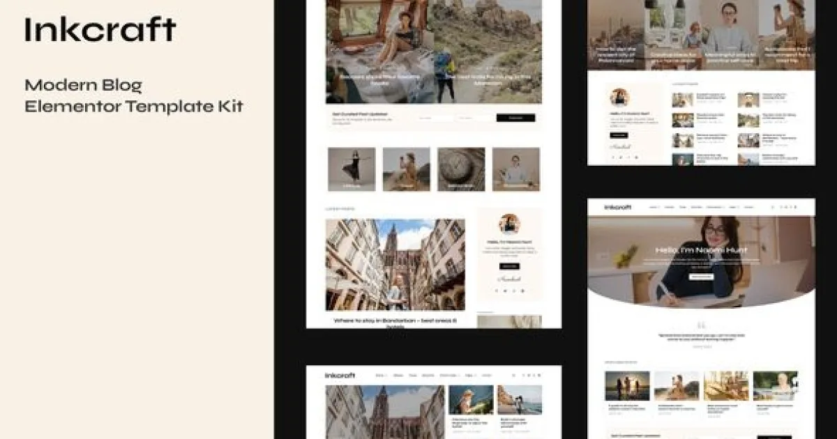 Inkcraft – Modern Blog & Magazine Elementor Pro Template Kit