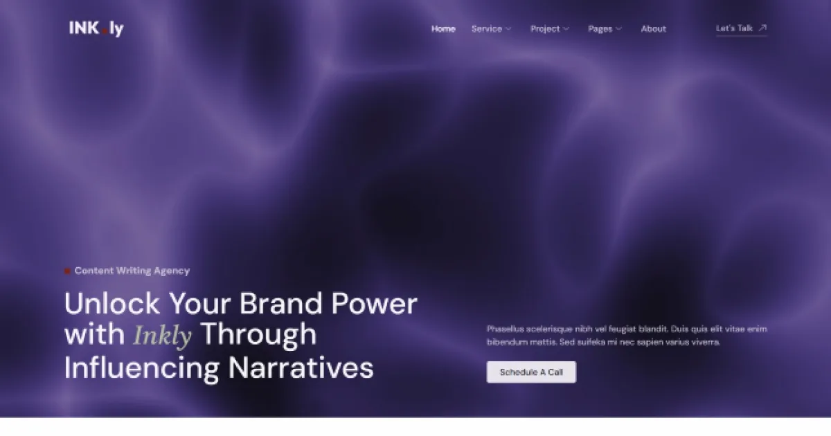 Inkly – Content Writing Service Agency Elementor Template Kit