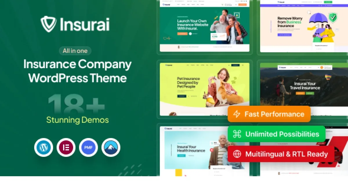 Insurai – Insurance Company WordPress Theme  - Official Release Preview