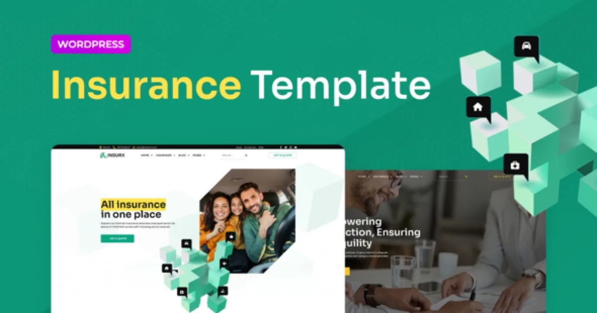Insurx – Insurance Agency Elementor Pro Template Kit - Official Release Preview