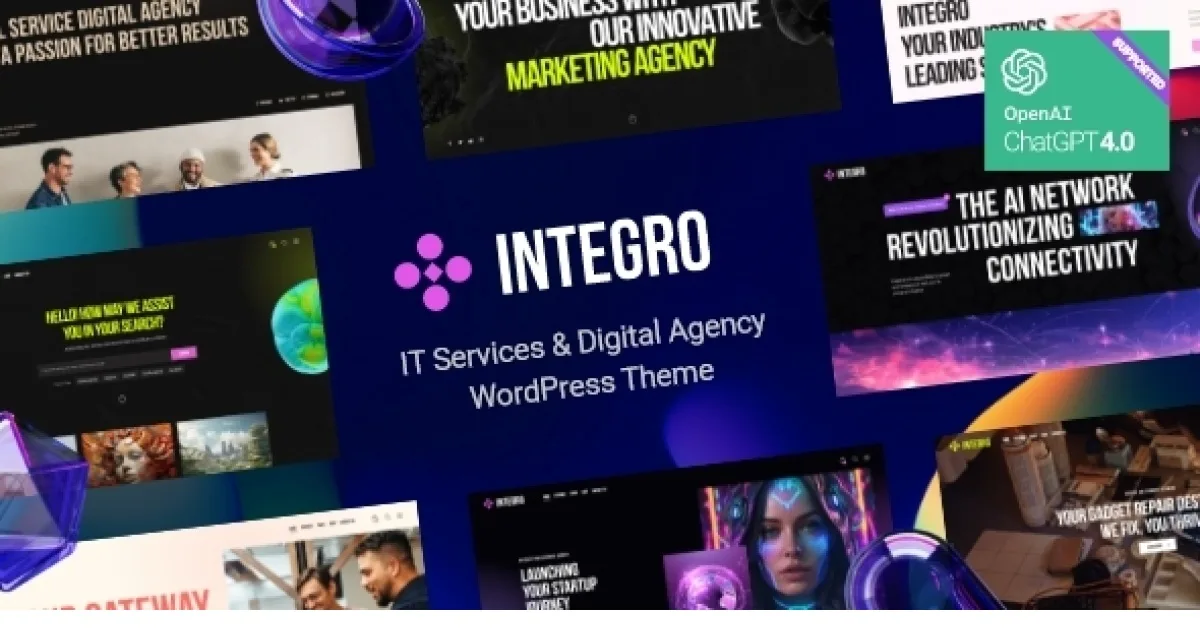 Integro Theme – IT Services & Digital Agency WordPress Theme