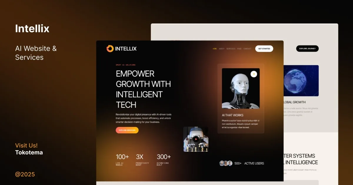 Intellix – AI Website & Services Elementor Template Kits