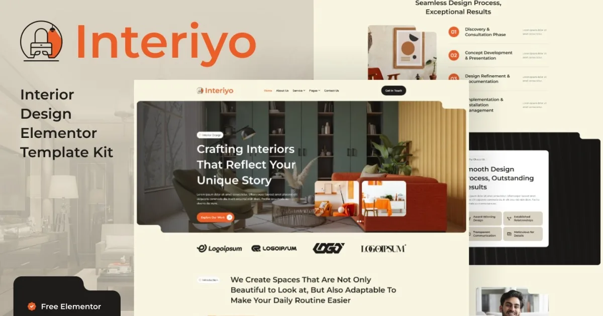 Interiyo – Interior Design Elementor Template Kit