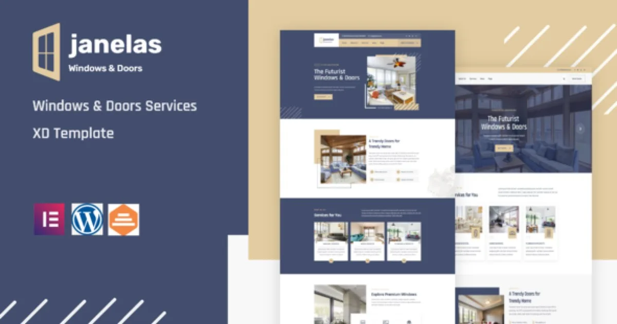 Janelas – Windows & Doors Services Elementor Template Kit