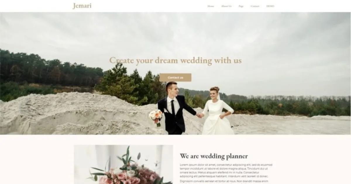 Jemari – Wedding Elementor Template Kit