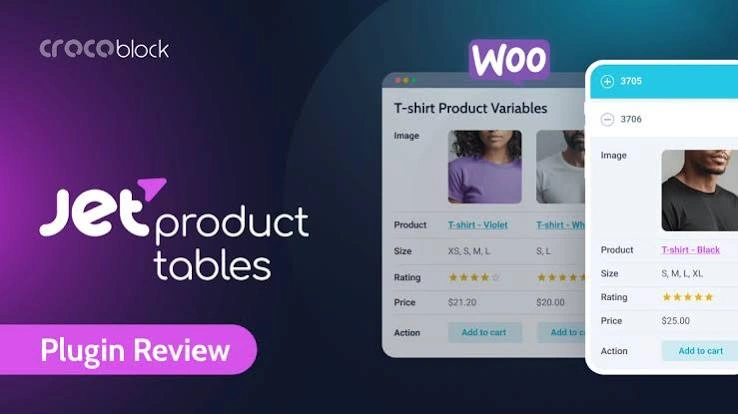 JetProductTables Plugin