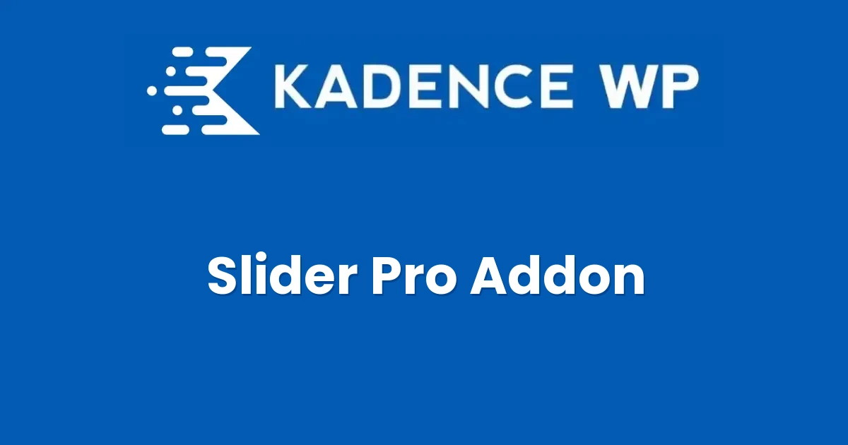 Kadence Slider Pro Addon