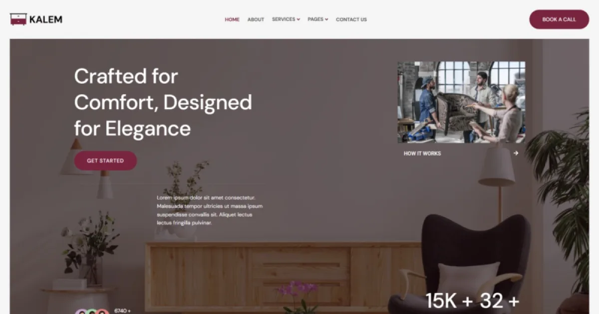 Kalem – Furniture & Interior Design Blog Elementor Template Kit