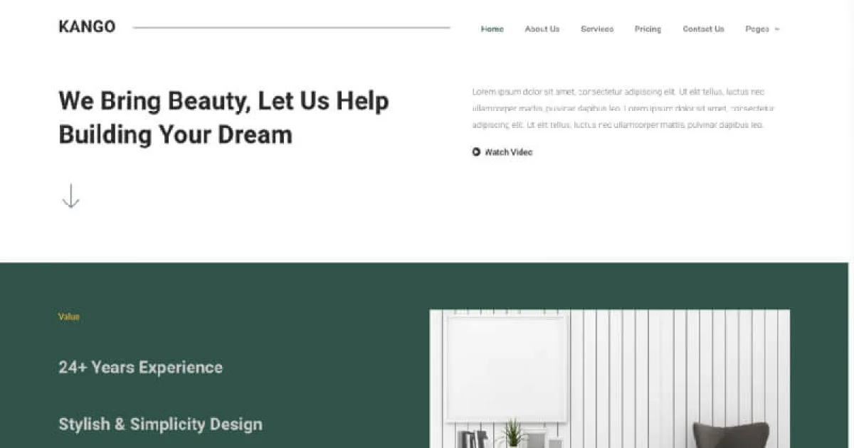 Kango – Architecture Elementor Template Kits
