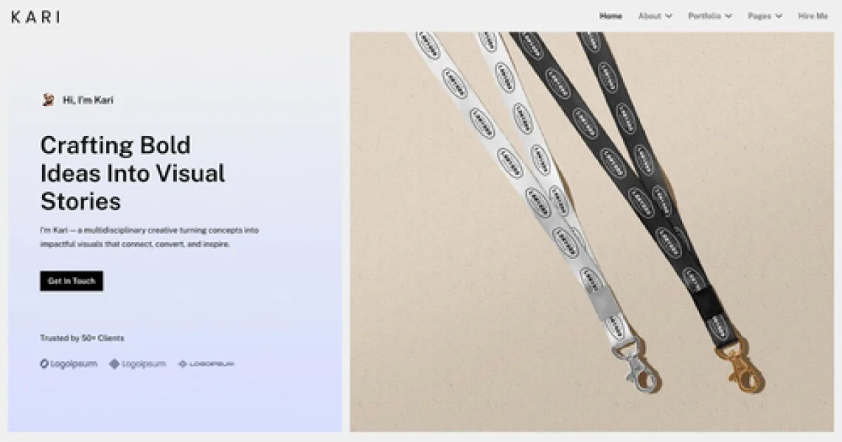 Kari – Personal Portfolio Elementor Template Kit