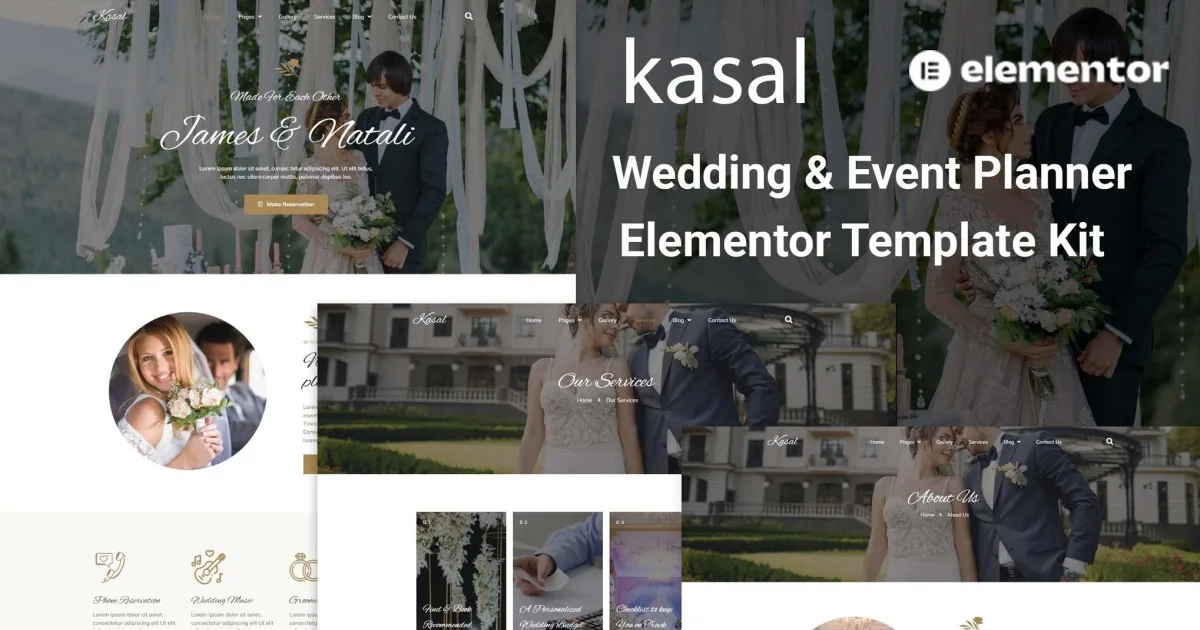 Kasal – Wedding & Event Planner Elementor Template Kit