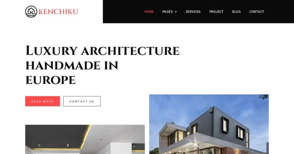 Kenchiku – Architecture & Interior Design Elementor Template Kit