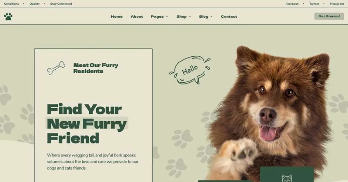 Kenneli – Animal Shelter & Pet Care Elementor Pro Template Kit