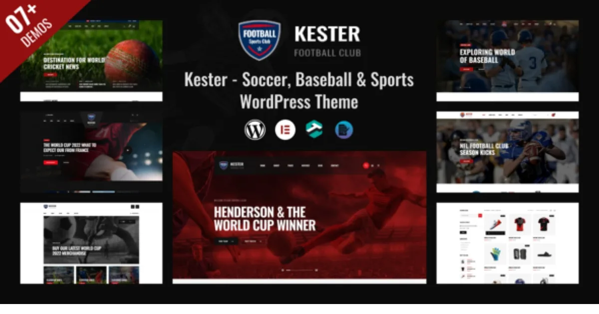 Kester Theme – Soccer Club & Sports News WordPress Theme
