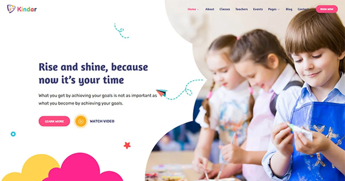 Kindar – Kindergarten & School Elementor Template Kit
