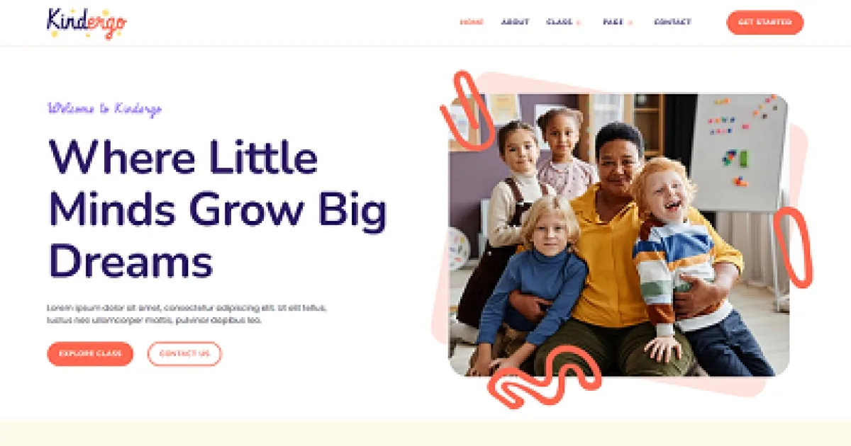 Kindergo – Kindergarten & School Elementor Template Kit