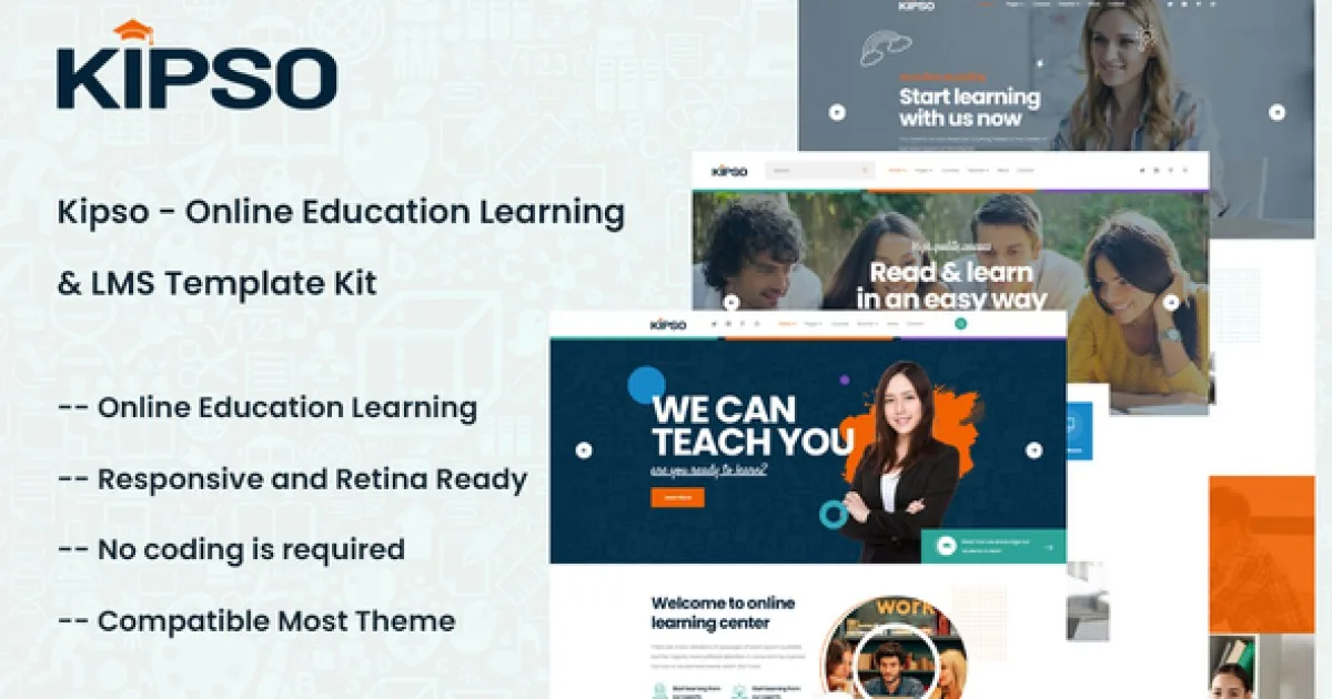 Kipso – Online Education Learning Elementor Template Kit