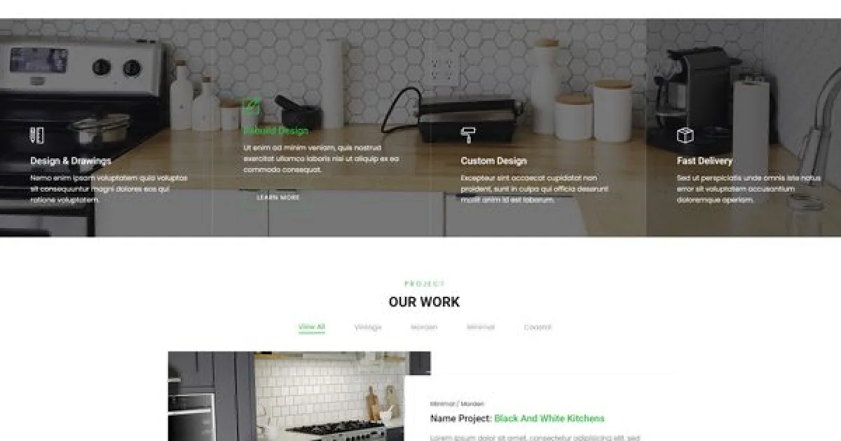 Kitzen | Modern Kitchen Elementor Template Kit