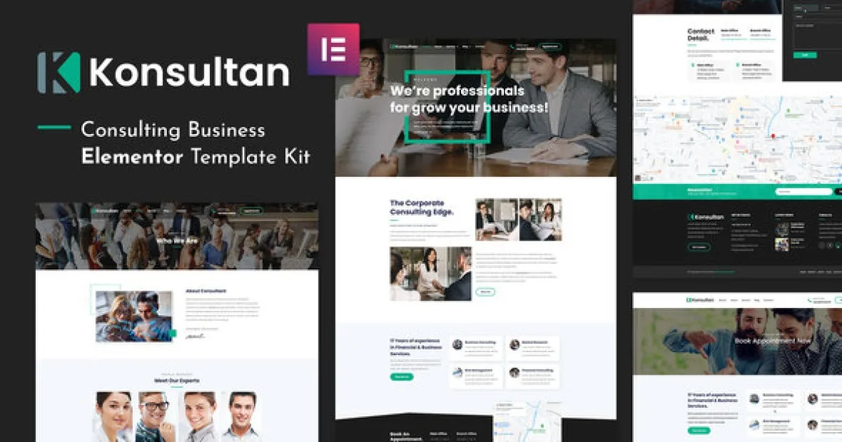 Konsultan Kit – Consulting Business Elementor Template Kit