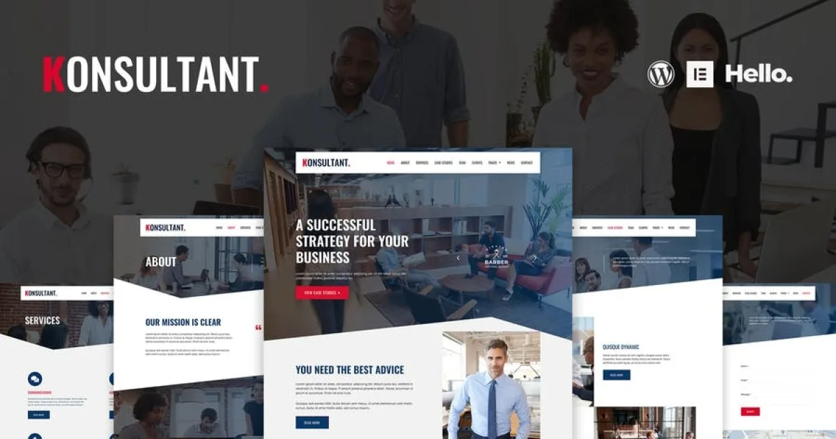 Konsultant – Consultancy Firm Elementor Template Kit