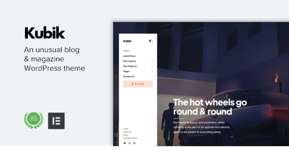 Kubik – An Unusual Digital Blog & Magazine WordPress Theme