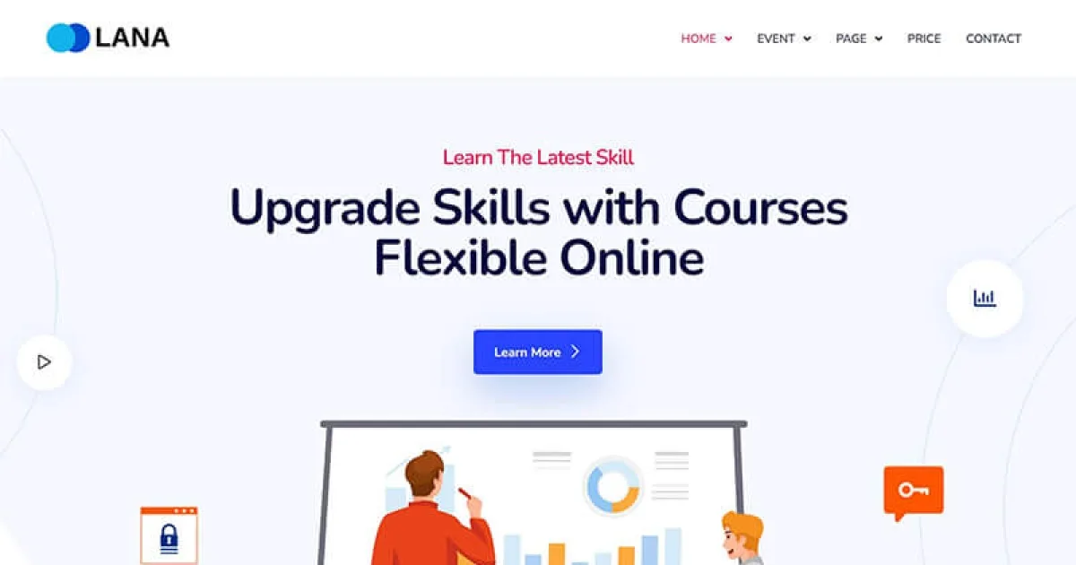 Lana – Business Coach Online Course Template Elementor