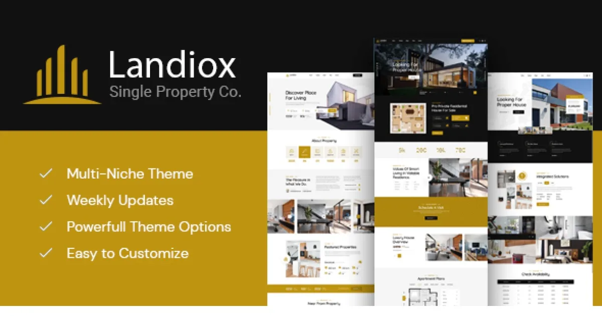 Landiox – Single Property WordPress Theme